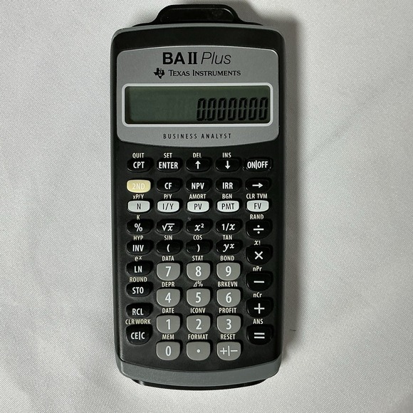 TEXAS INSTRUMENTS BA II PLUS BUSINESS ANALYST FINANCIAL CALCULATOR W/ Case - Picture 1 of 12